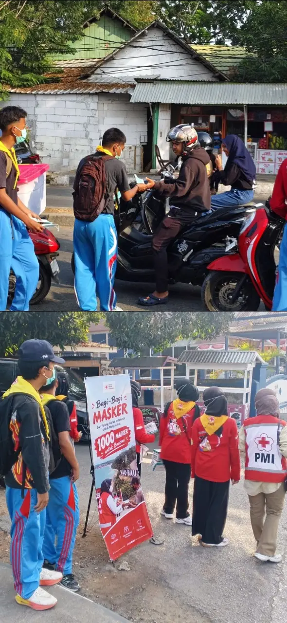 PMI Kota Baubau Gelar Gerakan “1000 Masker untuk Kota Baubau”, Aksi Kemanusiaan Hadapi Kabut Asap Tebal