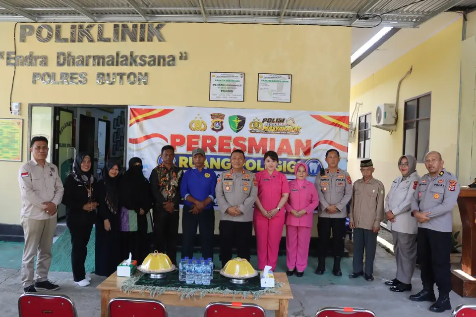 Kapolres Buton Resmikan Ruang Poli Gigi Poliklinik Endra Dharmalaksana, Tingkatkan Kualitas Pelayanan Kesehatan